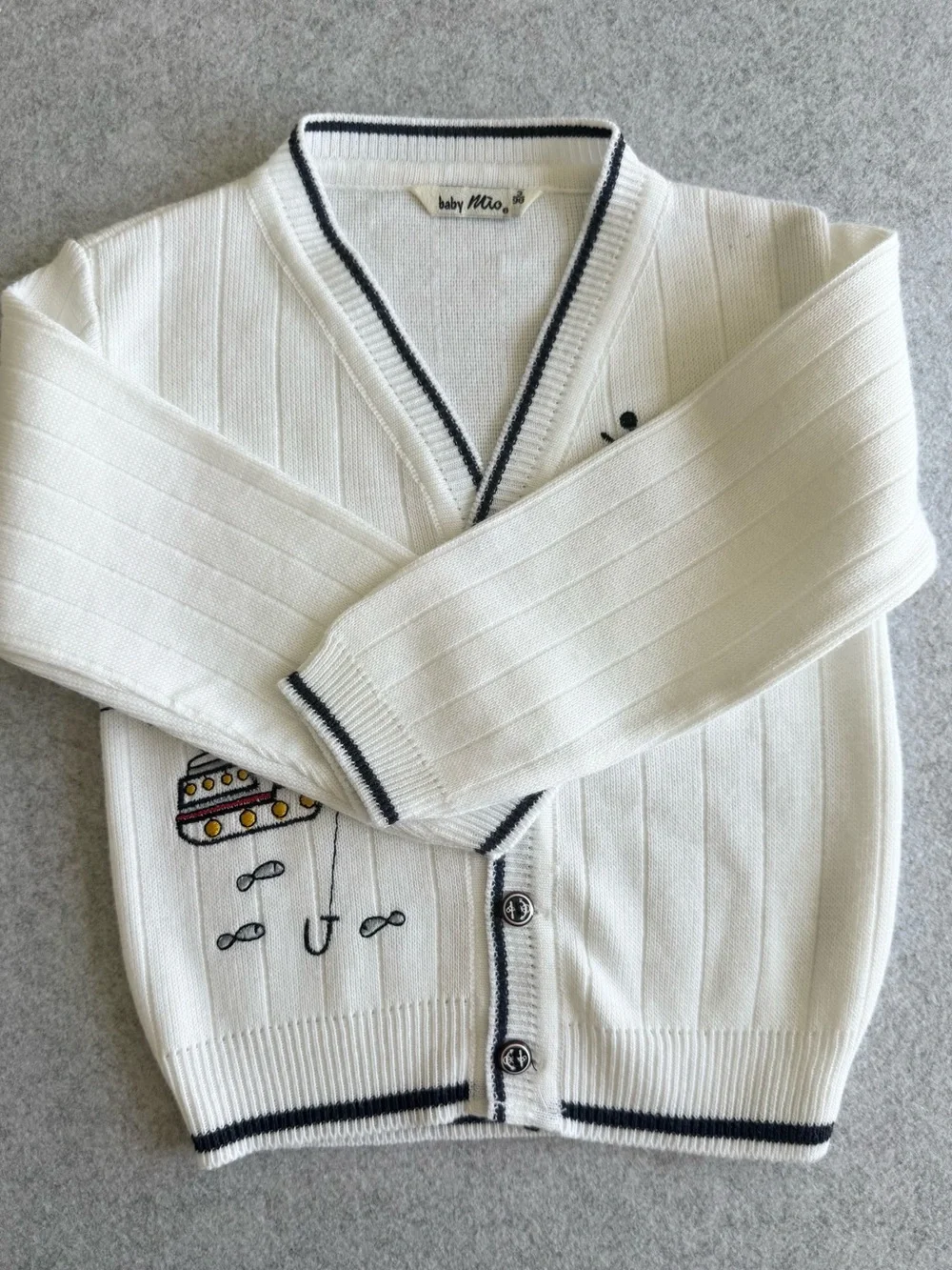 Baby Mio Vintage Nautical Themed Cardigan Size 3